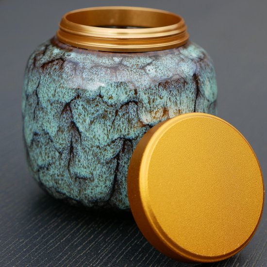 Luxe mini Urn - Aqua